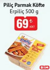 ERPİLİÇ PİLİÇ PARMAK KÖFTE 500 G ERPİLİÇ PİLİÇ PARMAK KÖFTE 500 G